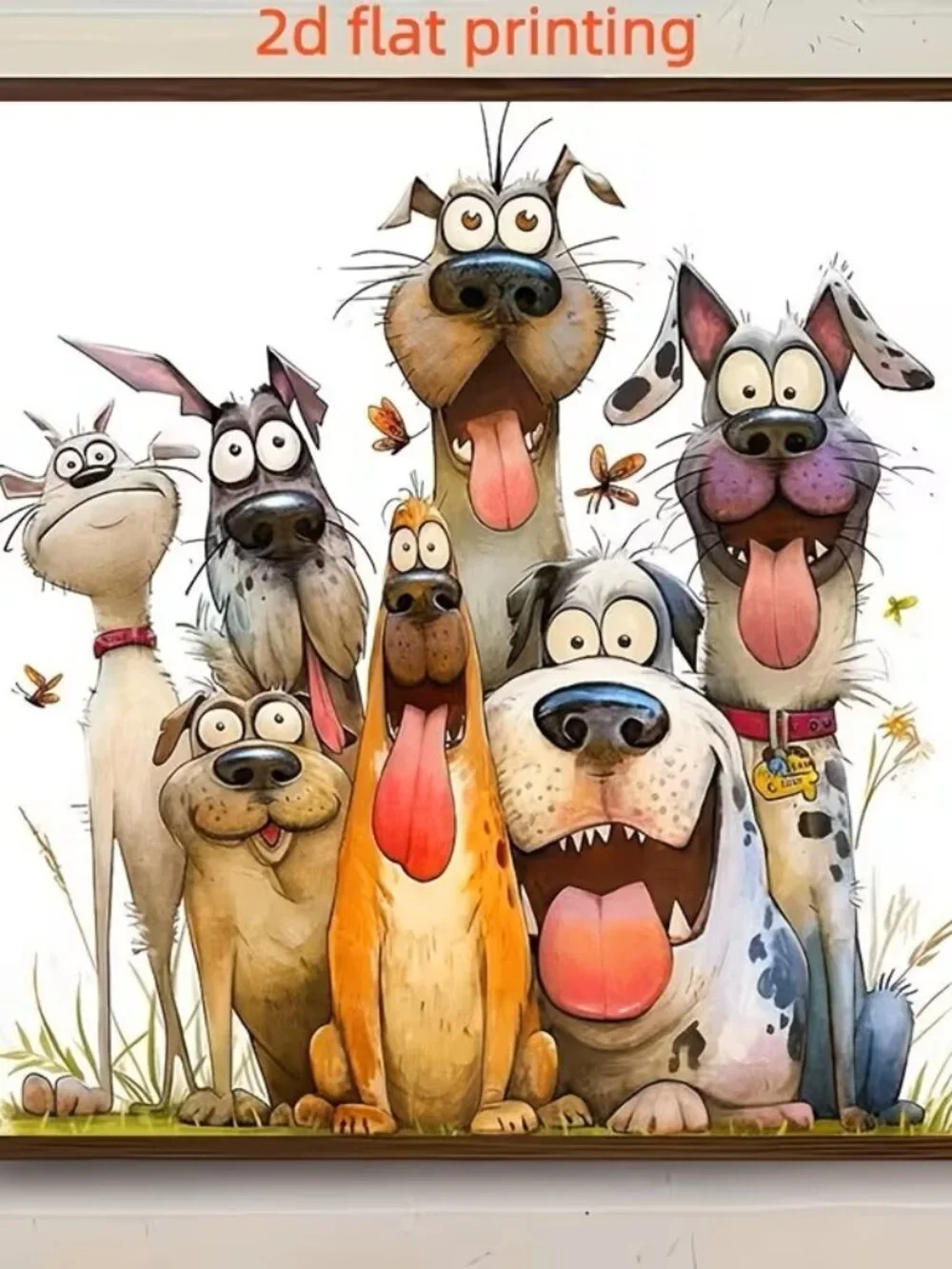 Crazy Dogs diamond painting kit